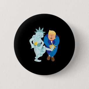Macaron Rond 5 Cm Liberty lance la démo anti-Donald de Trump 2020