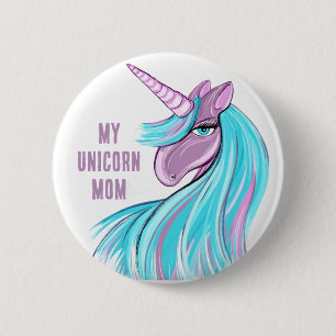 Macaron Rond 5 Cm Licorne
