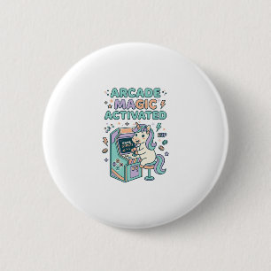 Macaron Rond 5 Cm Licorne Arcade Magie Activée Produit Tendance Grap