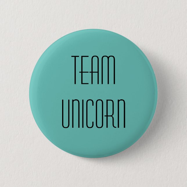 Macaron Rond 5 Cm Licorne d'équipe - bouton (Devant)