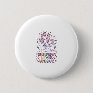 Macaron Rond 5 Cm Licorne Je ne suis pas bizarre, je suis licorne de