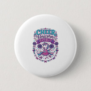 Macaron Rond 5 Cm Licorne Joie Esprit Licorne Coloré POD Artwork_