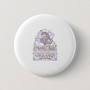 Macaron Rond 5 Cm Licorne Lune Enfant Licorne Conception Originale Z