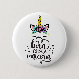 Macaron Rond 5 Cm Licorne Magique Colorée Mignonne