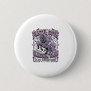 Macaron Rond 5 Cm Licorne Pastel Goth Licorne Club Commercial Sticke