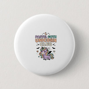 Macaron Rond 5 Cm Licorne Pastel Goth Licorne Club Graphique Tendanc