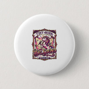 Macaron Rond 5 Cm Licorne Petite Corne Gros Son Stylé Merch Design_1