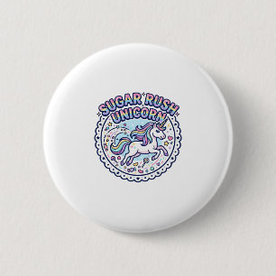 Macaron Rond 5 Cm Licorne Sugar Rush Licorne Drôle Cadeau Mignon Des