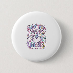 Macaron Rond 5 Cm Licorne Sweet Tooth Licorne Conception de merchand