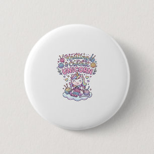 Macaron Rond 5 Cm Licorne Tricot Crochet Licorne Typographie Adorabl