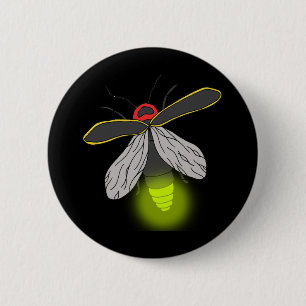 Macaron Rond 5 Cm lightning bug flight lit