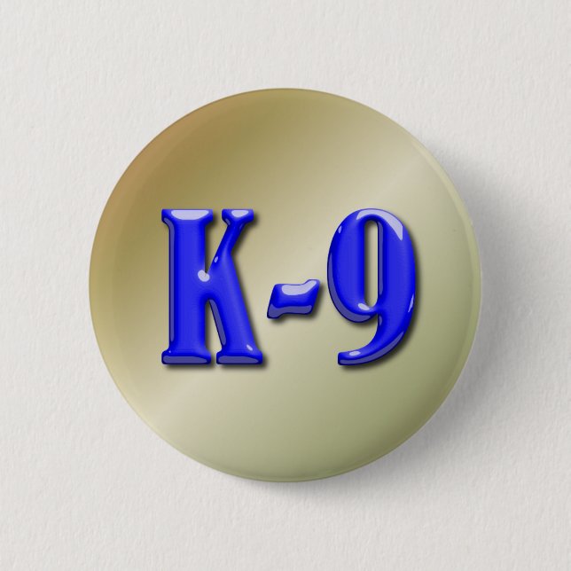 Macaron Rond 5 Cm Ligne bleue mince (Devant)