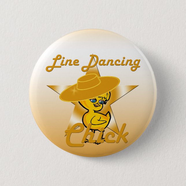 Macaron Rond 5 Cm Ligne Dancing Chick #10 (Devant)
