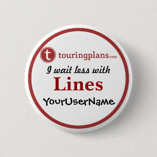 Macaron Rond 5 Cm Lignes bouton - conception 2 (blanc)