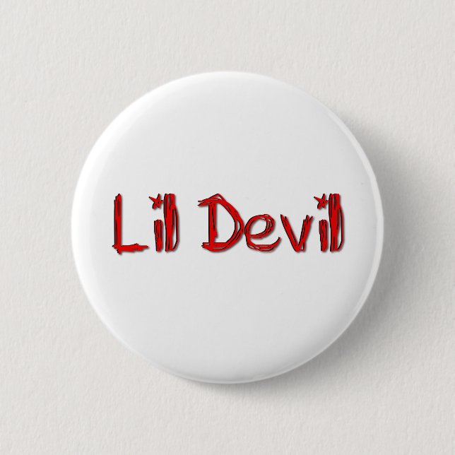 Macaron Rond 5 Cm Lil Devil (Devant)