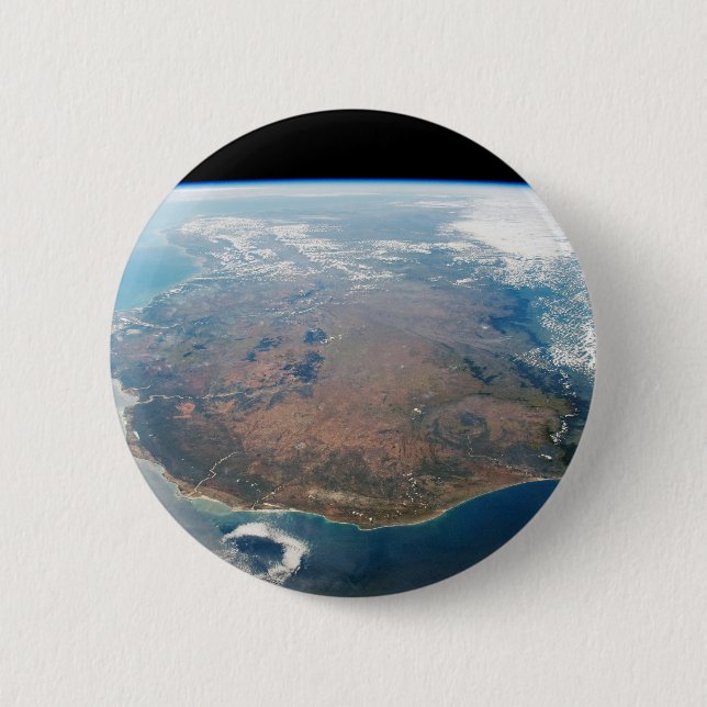Macaron Rond 5 Cm L'Île De Madagascar. (Devant)