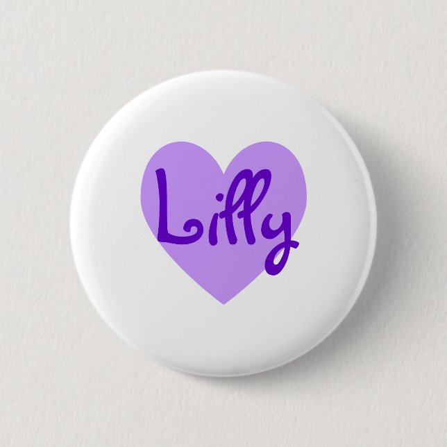 Macaron Rond 5 Cm Lilly en violet (Devant)