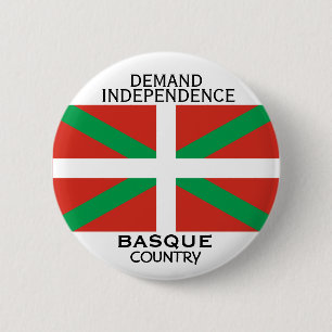 Macaron Rond 5 Cm L'indépendance du Pays basque