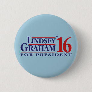 Macaron Rond 5 Cm Lindsey Graham pour le président