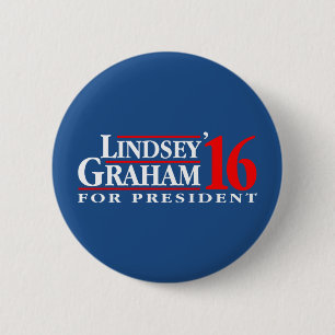 Macaron Rond 5 Cm Lindsey Graham pour le président