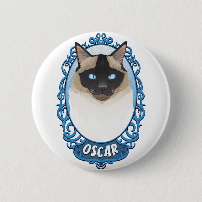 Macaron Rond 5 Cm L'insigne original d'oscar (Devant)