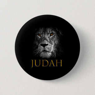 Macaron Rond 5 Cm Lion de Juda Jésus Foi Chrétienne Sur Crainte Prem