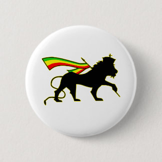 Macaron Rond 5 Cm Lion De Juda - Rasta