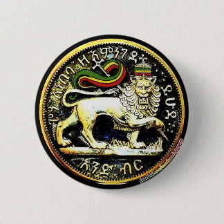 Macaron Rond 5 Cm lion éthiopien rond du ¼ 2" d'insigne de pièce de