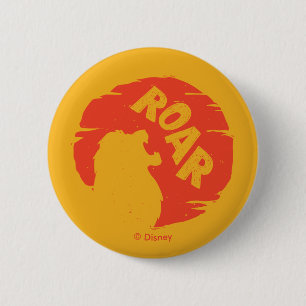 Macaron Rond 5 Cm Lion King   Simba "Roar" Silhouette