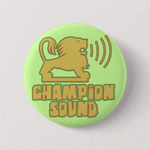 Macaron Rond 5 Cm Lion sain de champion