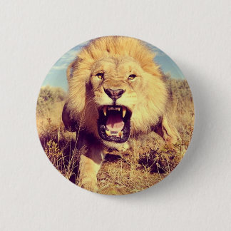Macaron Rond 5 Cm Lion sauvage