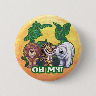 Macaron Rond 5 Cm Lions Tiger Ours Oh Mon