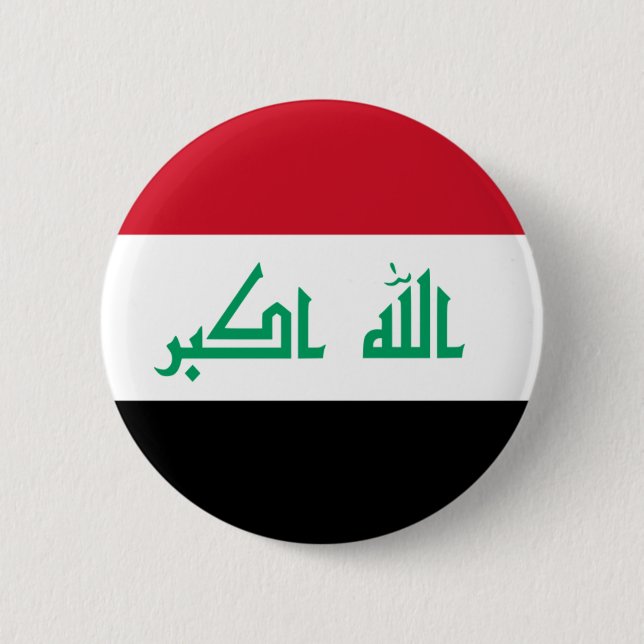 Macaron Rond 5 Cm l'Irak (Devant)