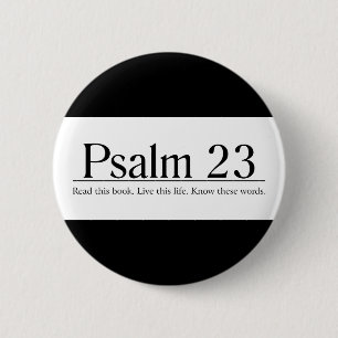 Macaron Rond 5 Cm Lire le psaume biblique 23