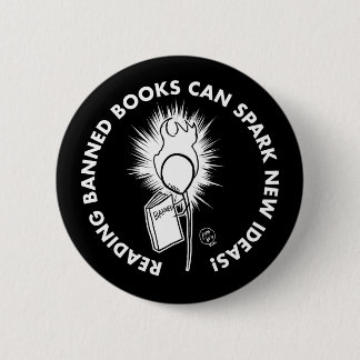 Macaron Rond 5 Cm Lire les livres interdits