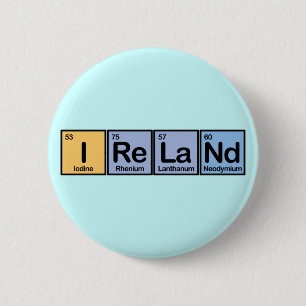 Macaron Rond 5 Cm L'Irlande a fait des éléments