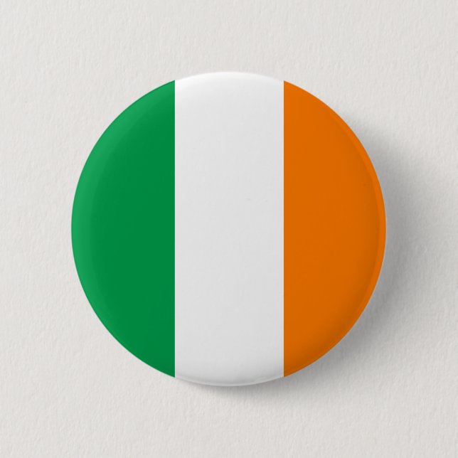 Macaron Rond 5 Cm L'Irlande - drapeau national irlandais (Devant)
