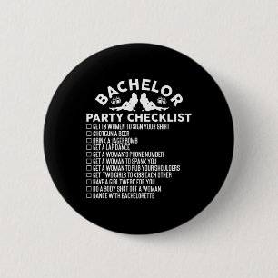 Macaron Rond 5 Cm Liste de vérification drôle pour l'enterrement de