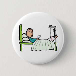 Macaron Rond 5 Cm Lit Hôpital