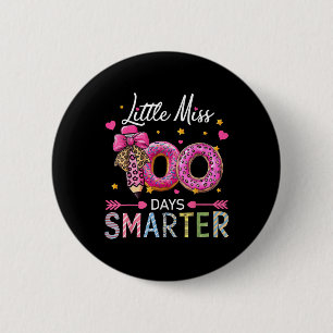 Macaron Rond 5 Cm Little Miss 100 Jours Enfants intelligents Filles