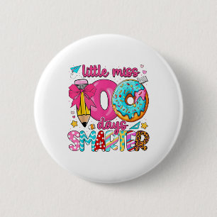 Macaron Rond 5 Cm Little Miss 100 Jours Smarter 100ème Jour De L'Éco