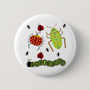 Macaron Rond 5 Cm Littlebeane branche la fourmi sur table d'écoute