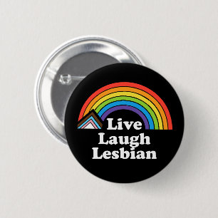 Macaron Rond 5 Cm Live Lauder Lesbian LGBTQ