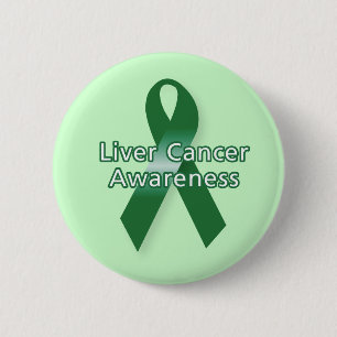 Macaron Rond 5 Cm Liver Cancer Awareness