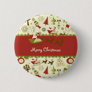 Macaron Rond 5 Cm Livraison de Noël père Noël