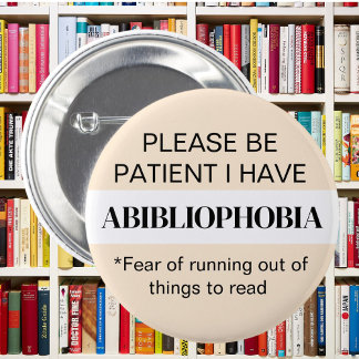 Macaron Rond 5 Cm Livre fou Abibliophobia livre livre livre lecture
