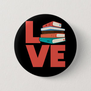 Macaron Rond 5 Cm Livre Love Bookworm
