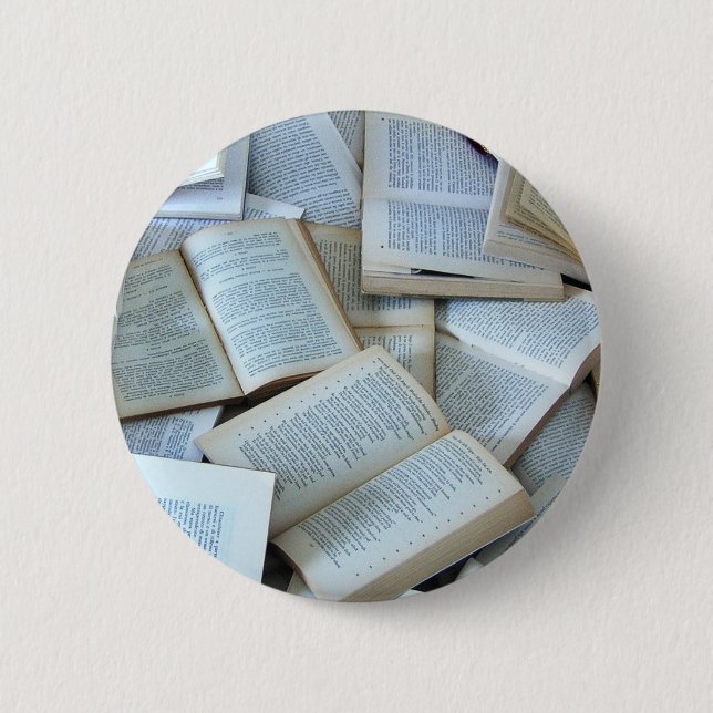 Macaron Rond 5 Cm Livres (Devant)