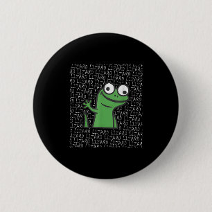 Macaron Rond 5 Cm Lizard Lizard Lizard Funny Weirdcore Animal mème G