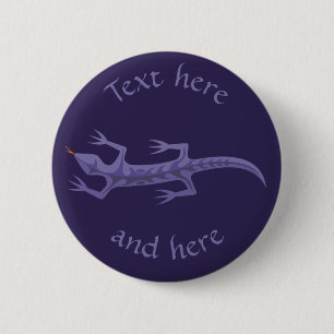 Macaron Rond 5 Cm Lizard Mauve